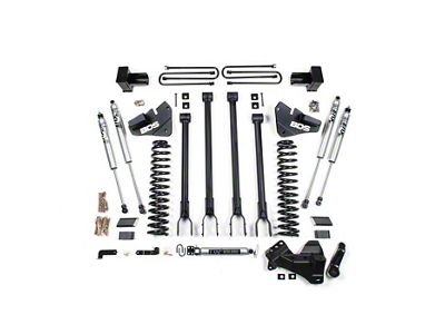 BDS 4-Inch 4-Link Suspension Lift Kit with Rear Lift Blocks and NX2 Shocks (20-22 4WD 6.7L PowerStroke F-250 Super Duty)