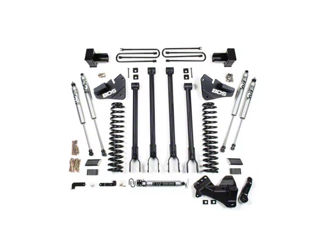 BDS 4-Inch 4-Link Suspension Lift Kit with Rear Lift Blocks and NX2 Shocks (20-22 4WD 6.7L PowerStroke F-250 Super Duty)