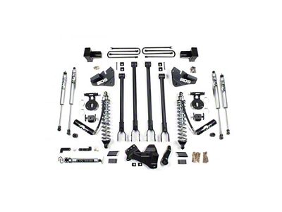 BDS 4-Inch DSC Coil-Over 4-Link Suspension Lift Kit with Rear Lift Blocks and Fox Shocks (20-22 4WD 6.7L PowerStroke F-250 Super Duty)