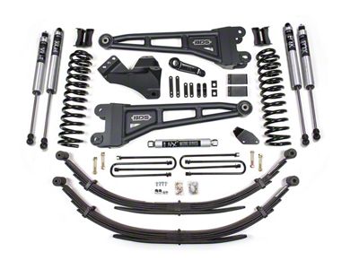 BDS 4-Inch Radius Arm Suspension Lift Kit with Rear Leaf Springs and FOX 2.0 Performance Shocks (08-10 4WD 5.4L, 6.8L F-250 Super Duty)