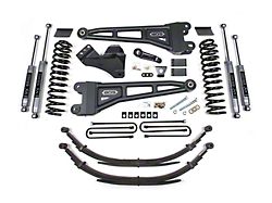 BDS 4-Inch Radius Arm Suspension Lift Kit with Leaf Springs and NX2 Nitro Shocks (11-16 4WD 6.2L F-250 Super Duty)