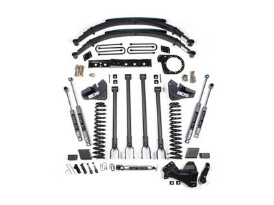 BDS 6-Inch 4-Link Suspension Lift Kit with Rear Leaf Springs and NX2 Nitro Shocks (17-19 4WD 6.7L Powerstroke F-250 Super Duty)