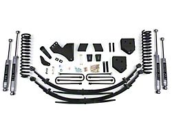 BDS 6-Inch 4-Link Suspension Lift Kit with Rear Leaf Springs and NX2 Nitro Shocks (11-16 4WD 6.7L Powerstroke F-250 Super Duty w/ Factory 2-Inch Lift Blocks)