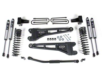 BDS 2.50-Inch Radius Arm Suspension Lift Kit with 4-Inch Lift Blocks and FOX 2.0 Performance Shocks (11-16 4WD 6.7L Powerstroke F-350 Super Duty w/o Top Mounted Overload Springs)
