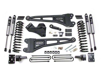 BDS 4-Inch Radius Arm Suspension Lift Kit with 4-Inch Lift Blocks and FOX 2.0 Performance Shocks (11-16 4WD 6.2L F-350 Super Duty)