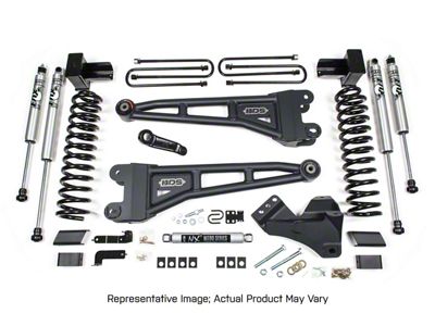 BDS 4-Inch Radius Arm Suspension Lift Kit with NX2 Nitro Shocks (20-22 4WD 6.7L PowerStroke F-350 Super Duty)
