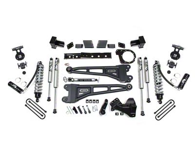 BDS 6-Inch Coil-Over Radius Arm Suspension Lift Kit with Rear Lift Blocks and Fox Shocks (20-22 4WD 6.7L PowerStroke F-350 Super Duty)