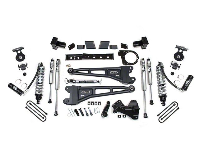 BDS 6-Inch Coil-Over Radius Arm Suspension Lift Kit with Rear Lift Blocks and Fox Shocks (20-22 4WD 6.7L PowerStroke F-350 Super Duty)
