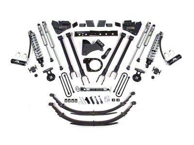 BDS 6-Inch Coil-Over Radius Arm Suspension Lift Kit with Rear Lift Springs and Fox Shocks (20-22 4WD 6.7L PowerStroke F-350 Super Duty)