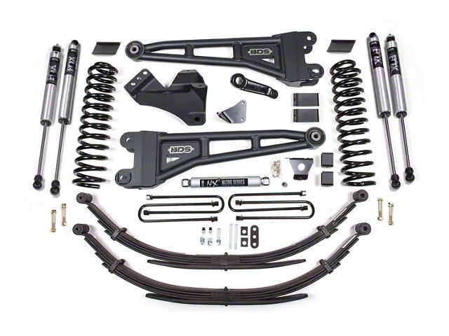 BDS F-350 Super Duty 6-Inch Radius Arm Suspension Lift Kit with 6-Inch ...