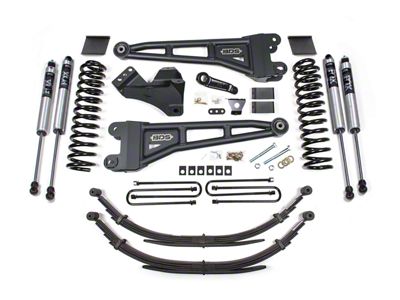 BDS 6-Inch Radius Arm Suspension Lift Kit with FOX 2.0 Performance Shocks (11-16 4WD 6.7L Powerstroke F-350 Super Duty w/ Factory 3-Inch Lift Blocks)