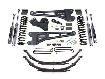 BDS 6-Inch Radius Arm Suspension Lift Kit with NX2 Nitro Shocks (11-16 4WD 6.7L Powerstroke F-350 Super Duty w/ Factory 2-Inch Lift Blocks)