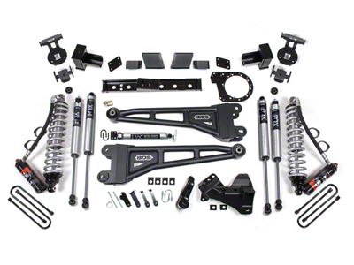 BDS 7-Inch Radius Arm Suspension Lift Kit with Lift Blocks, FOX 2.5 Performance Elite Coil-Overs and 2.0 Performance Shocks (20-22 4WD 6.7L Powerstroke F-350 Super Duty)
