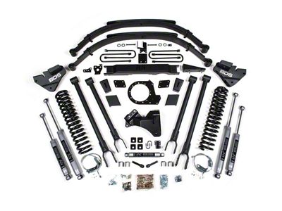 BDS 9-Inch 4-Link Suspension Lift Kit with Rear Leaf Springs and NX2 Nitro Shocks (20-22 4WD 6.7L Powerstroke F-350 Super Duty)
