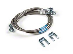 BDS Stainless Steel Braided Brake Line Kit for 4 to 8-Inch Lift; Rear (11-15 4WD F-350 Super Duty)