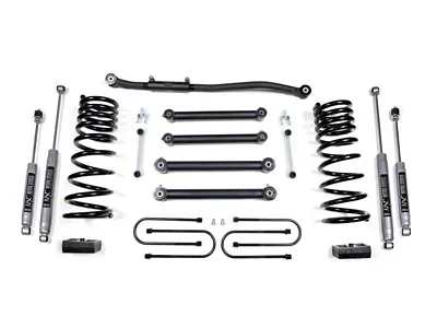 BDS 3-Inch Suspension Lift Kit with Rear Lift Blocks and NX2 Nitro Shocks (03-13 4WD 5.7L RAM 2500 w/ 3.50-Inch Axle)