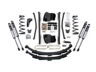 BDS 4-Inch Long Arm Suspension Lift Kit with Rear Leaf Springs and FOX 2.0 Performance Shocks (09-13 4WD 5.7L RAM 2500 Power Wagon w/ 4-Inch Axle)