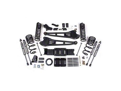 BDS 4-Inch Radius Arm Suspension Lift Kit with NX2 Nitro Shocks (19-24 4WD 6.7L RAM 2500 w/o Air Ride, Excluding Power Wagon)