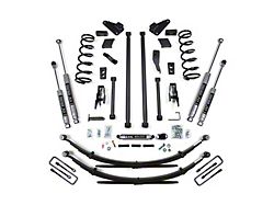 BDS 4.50-Inch Long Arm Suspension Lift Kit with Rear Leaf Springs and NX2 Nitro Shocks (94-99 4WD RAM 2500)