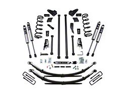 BDS 5-Inch Long Arm Suspension Lift Kit with Rear Leaf Springs and FOX 2.0 Performance Shocks (00-02 4WD RAM 3500)