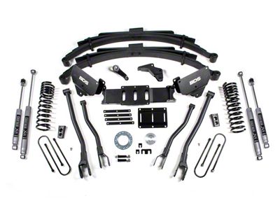 BDS 5.50-Inch 4-Link Suspension Lift Kit with Rear Leaf Springs and NX2 Nitro Shocks (13-18 4WD 5.7L, 6.4L RAM 3500)