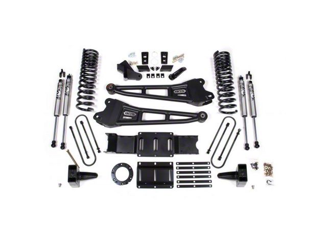 BDS 5.50-Inch Radius Arm Suspension Lift Kit with NX2 Shocks for 6-Bolt Transfer Cases (19-24 4WD 6.4L RAM 3500 w/o Factory Overload Springs & Air Ride)