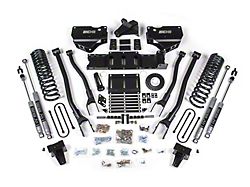 BDS 6-Inch 4-Link Suspension Lift Kit with Rear Lift Blocks and NX2 Nitro Shocks (19-25 4WD 6.7L RAM 3500 w/ 8-Bolt Indexing Ring & Factory Overload Springs)