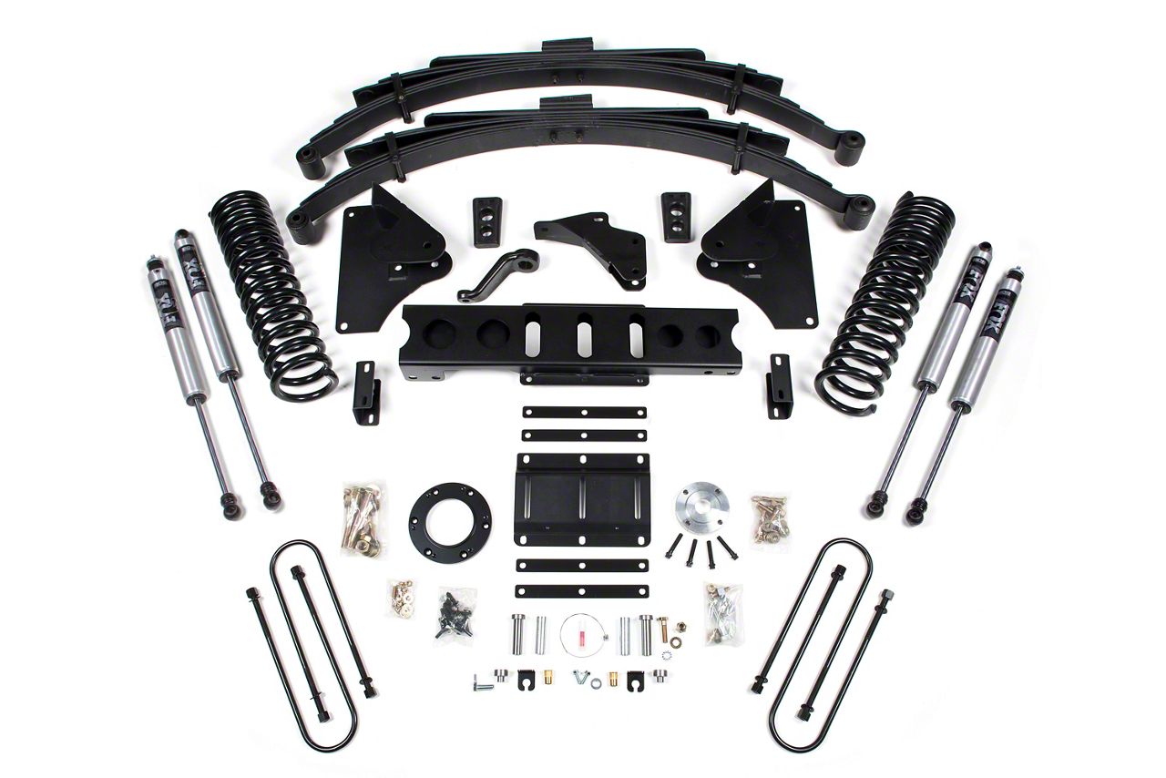 BDS RAM 3500 6-Inch Radius Arm Drop Suspension Lift Kit with Rear Leaf ...