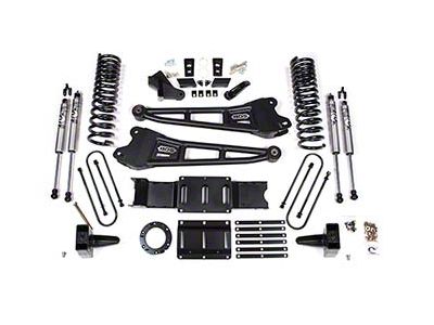BDS 6-Inch Radius Arm Suspension Lift Kit with FOX 2.0 Performance Shocks for 8-Bolt Transfer Cases (19-24 4WD 6.7L RAM 3500 w/ Factory Overload Springs & w/o Air Ride)
