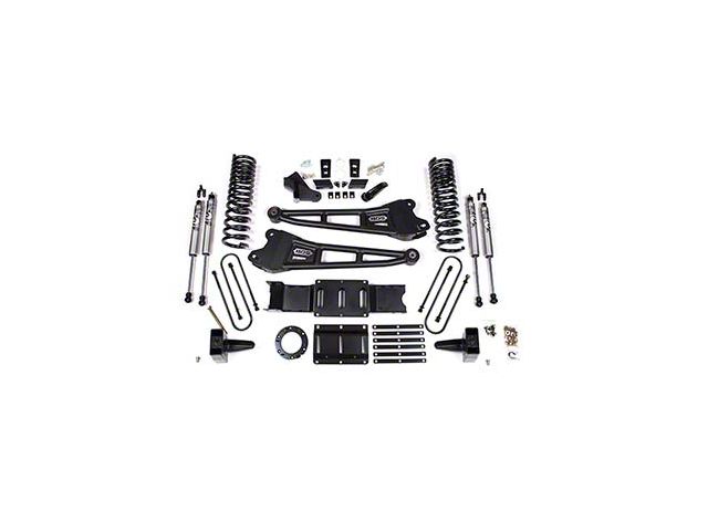 BDS 6-Inch Radius Arm Suspension Lift Kit with Fox Shocks for 8-Bolt Transfer Cases (19-24 4WD 6.7L RAM 3500 w/ Factory Overload Springs & w/o Air Ride)
