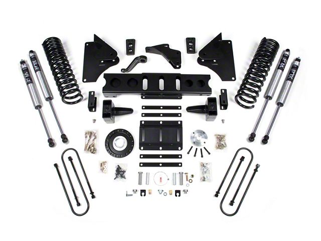 Lift Blocks BDS RAM 3500 6-Inch Suspension Lift Kit with 4-Inch Rear Lift Blocks ...