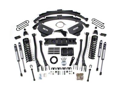 BDS 8-Inch 4-Link Suspension Lift Kit with Rear Leaf Springs and FOX 2.0 Performance Shocks (13-18 4WD 6.7L RAM 3500 w/ 6-Bolt Indexing Ring)