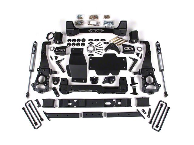 BDS 6-Inch Suspension Lift Kit with FOX 2.0 Shocks (19-24 4WD Ranger w/ Factory Cast Steel Knuckles, Excluding Raptor & Tremor)