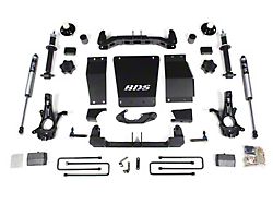 BDS 4-Inch Suspension Lift Kit with Rear Lift Blocks and FOX 2.0 Performance Shocks (14-18 4WD Sierra 1500 w/ Stock Cast Aluminum or Stamped Steel Control Arms)