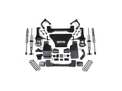 BDS 6-Inch Snap Ring Coil-Over Suspension Lift Kit with FOX 2.0 Shocks (19-24 4WD Sierra 1500, Excluding AT4, Denali & Duramax)