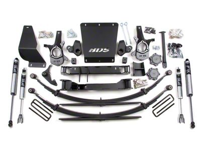 BDS 6-Inch Suspension Lift Kit with Rear Leaf Springs and FOX 2.0 Performance Shocks (99-06 4WD Sierra 1500)