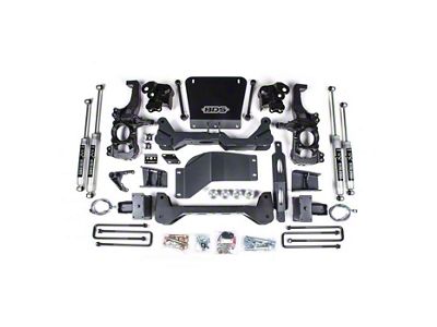 BDS 5-Inch High Clearance Suspension Lift Kit with Fox Shocks (20-24 4WD Sierra 2500 HD w/o Factory Overload Springs)