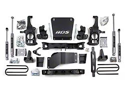 BDS 6.50-Inch High Clearance Suspension Lift Kit with 5-Inch Rear Lift Blocks and NX2 Nitro Shocks (11-19 Sierra 2500 HD w/o Factory Overload Springs)
