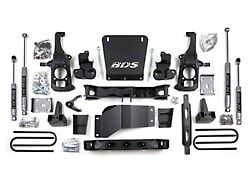 BDS 6.50-Inch High Clearance Suspension Lift Kit with 5-Inch Rear Lift Blocks and NX2 Nitro Shocks (11-19 Sierra 2500 HD w/ Factory Overload Springs)