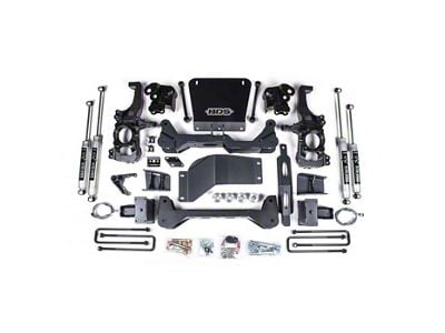 BDS 5-Inch High Clearance Suspension Lift Kit with Fox Shocks (20-24 4WD Sierra 3500 HD SRW w/o Factory Overload Springs)