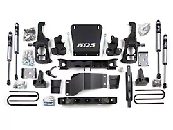 BDS 6.50-Inch High Clearance Suspension Lift Kit with 5-Inch Rear Lift Blocks and FOX 2.0 Performance Shocks (11-19 Sierra 3500 HD SRW w/o Factory Overload Springs)