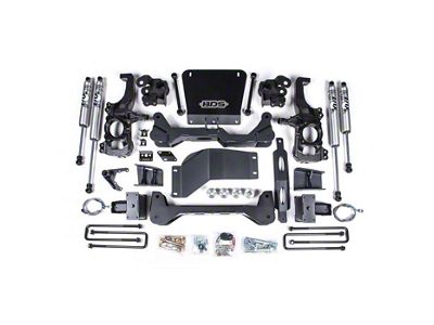 BDS 6.50-Inch High Clearance Suspension Lift Kit with FOX 2.0 Performance Shocks (20-25 4WD Sierra 3500 HD w/ Factory Overload Springs)