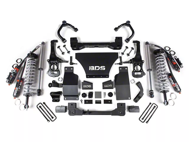 Lift Blocks BDS Silverado 1500 4-Inch Suspension Lift Kit with Rear Lift Blocks ...