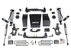 BDS 4-Inch Suspension Lift Kit with Rear Lift Blocks, FOX 2.5 DSC Coil-Overs and FOX 2.0 Performance Shocks (14-18 4WD Silverado 1500 w/ Stock Cast Aluminum or Stamped Steel Control Arms)