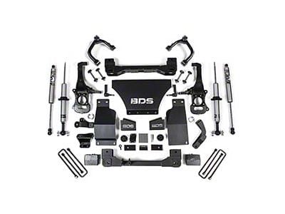 BDS 4-Inch Snap Ring Coil-Over Suspension Lift Kit with FOX 2.0 Shocks (19-24 4WD Silverado 1500, Excluding Duramax, Trail Boss & ZR2)