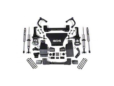 BDS 4-Inch Snap Ring Coil-Over Suspension Lift Kit with FOX 2.0 Performance Shocks (19-25 4WD 3.0L Duramax Silverado 1500, Excluding Trail Boss)
