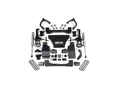 BDS 4-Inch Suspension Lift Kit with FOX 2.0 Shocks (19-24 4WD Silverado 1500, Excluding Duramax, Trail Boss & ZR2)