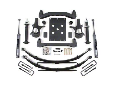 BDS 4-Inch Suspension Lift Kit with Leaf Springs and NX2 Nitro Shocks (07-13 2WD Silverado 1500, Excluding Extended Cab w/ 8-Foot Long Box)