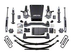 BDS 6-Inch Suspension Lift Kit with Rear Leaf Springs and NX2 Nitro Shocks (07-13 4WD Silverado 1500 Extended Cab, Crew Cab)
