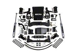 BDS 8-Inch Suspension Lift Kit with Rear Lift Blocks and NX2 Nitro Shocks (14-18 4WD Silverado 1500 w/ Stock Cast Steel Control Arms)
